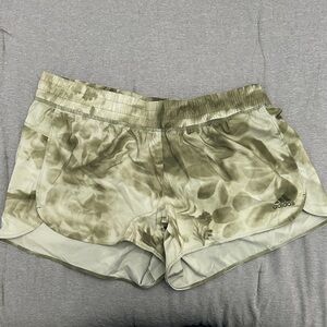 Adidas Women's Aeroready Olive Tie-Dye Athletic Shorts